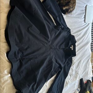 COS Navy Button-Up Shirt